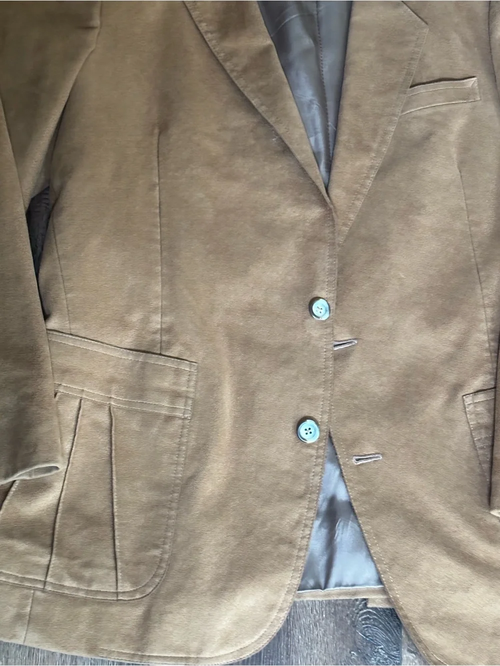 Vintage Maxwell’s Clothiers Suede Sport Coat Blazer Jacket Hand Tailored Brown